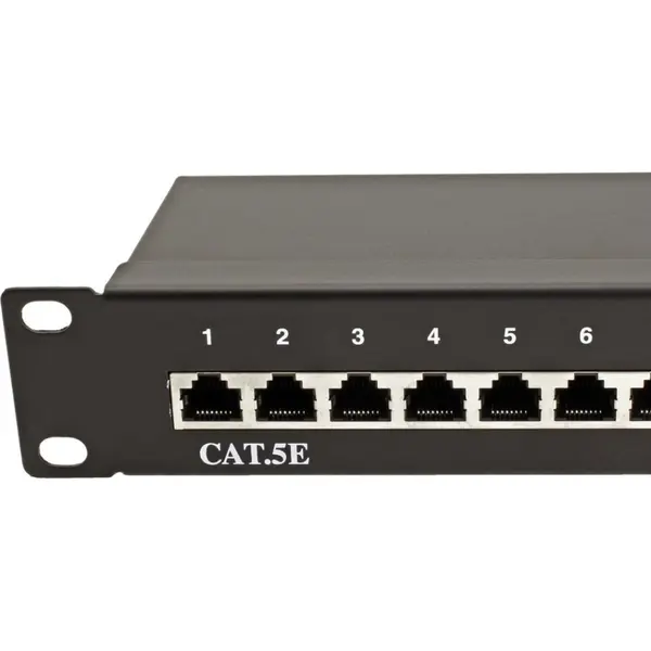 Value Patch Panel Value STP Cat.5e 24 porturi, ecranat, negru 26.99.0328