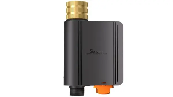 Valva irigatie smart gradina Sonoff Hydro ONE, Zigbee 3.0, contor debit, BLE, IP55, 4xAA, SWV-ZFE