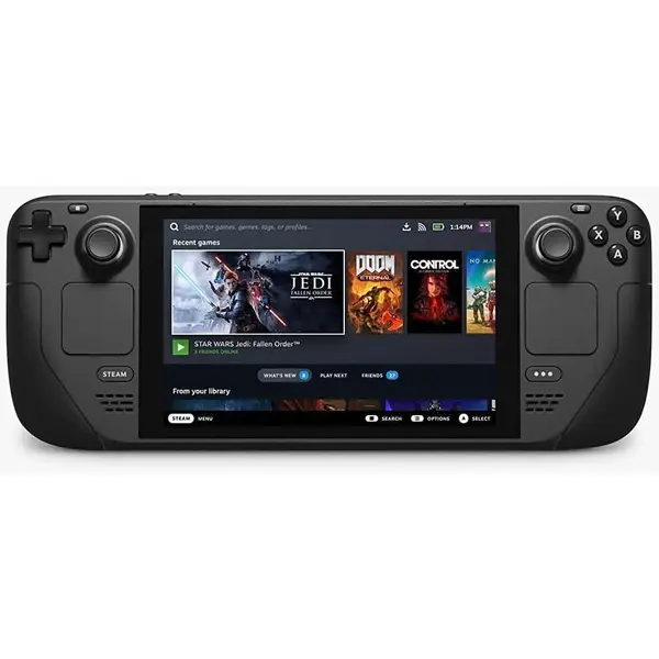 Valve Consola gaming portabila Valve Steam Deck OLED 1TB SSD, 16GB RAM, 7.4 inch, 90 Hz, 1280 x 800 px, SteamOS 3.0, Negru
