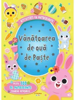 Vanatoarea de oua de Paste. Activitati cu autocolante/***