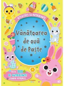 Vanatoarea de oua de Paste. Activitati cu autocolante/***