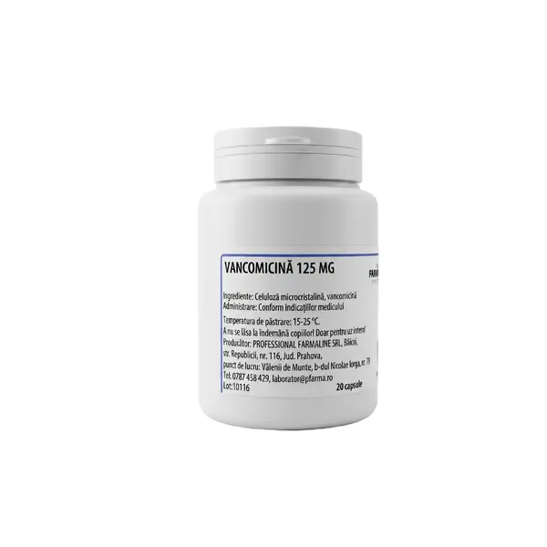 Vancomicina 125 mg 20 capsule