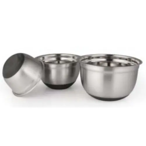 VANORA BOL INOX SATINAT,BAZA ANTIADERENTA,26 CM Material : inox 0.5 mm, baza antiaderenta din silicon