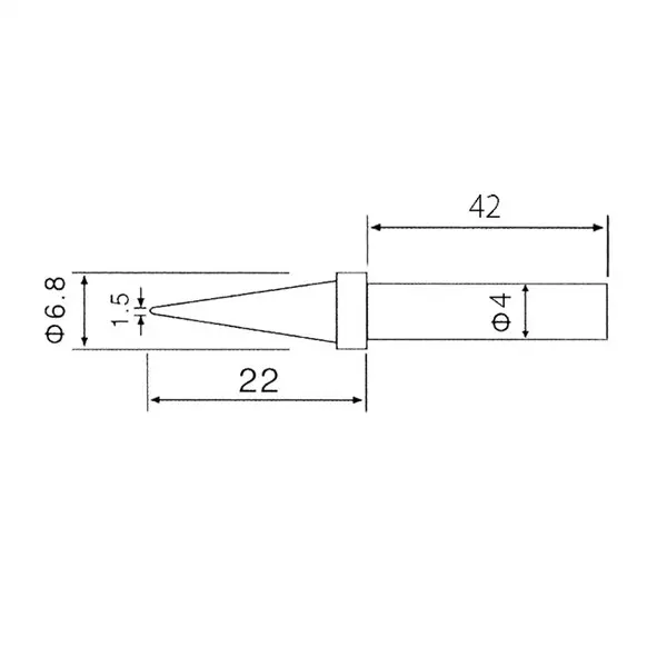 Varf de schimb C1-1 (pentru ZD-30C,ZD-99,ZD-8906,ZD-8906L) C1/1_ZD30C_ZD99_ZD8906