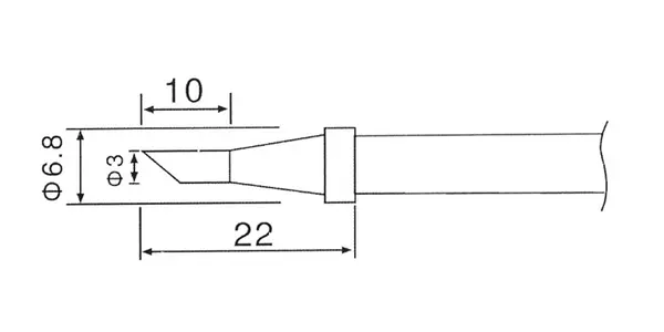 Varf de schimb C1-3 (pentru ZD-30C,ZD-99,ZD-8906,ZD-8906L) C1/3_ZD30C_ZD99_ZD8906