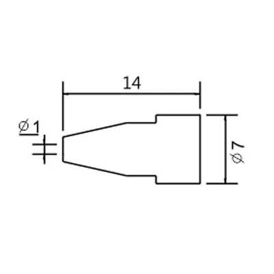 Varf de schimb N5-6/ZD553 avg.1.0mm (ZD-8915) 79-1566
