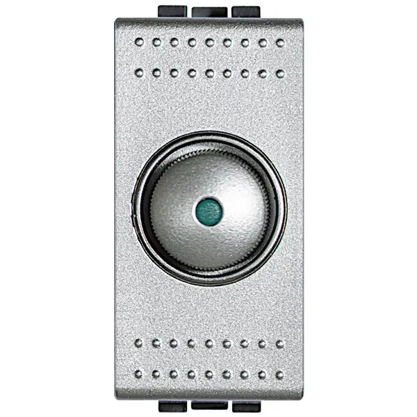 Variator cap scara 1 modul rezistiv 60-500 W Bticino Living Light NT4402N, argintiu