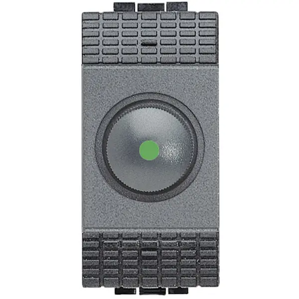 Variator cap scara 1 modul rezistiv 60-500 W Bticino Living Light L4402N, antracit