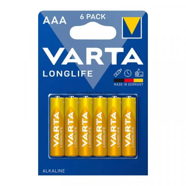 VARTA Baterie Varta Longlife 4103, AAA / LR3, Set 6 bucati