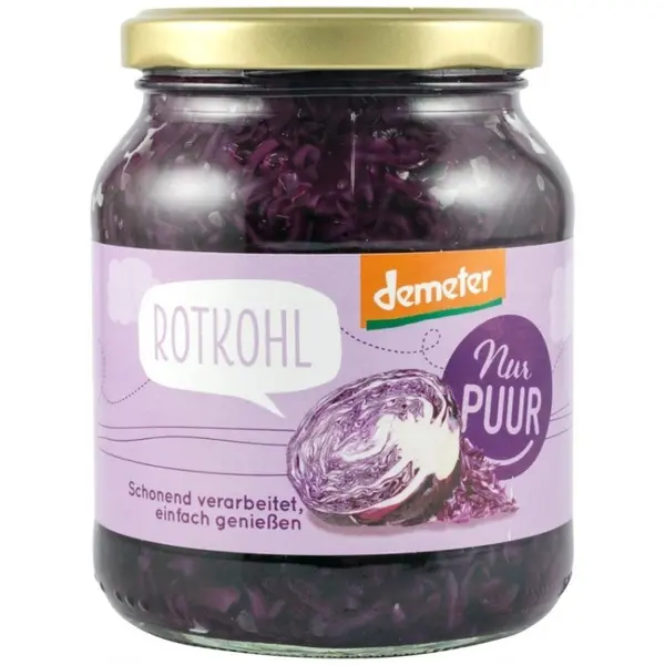 Varza Rosie Bio si Demeter, 350 g, Nur Puur
