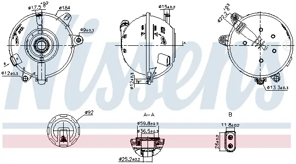 Vas expansiune racire (cu senzor nivel) potrivit AUDI Q5 06.16-