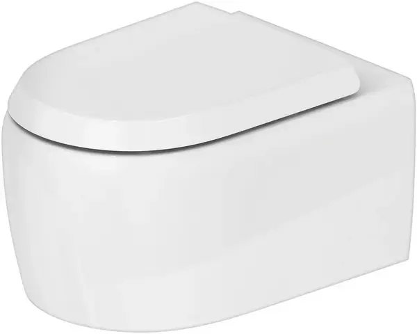 Vas WC Duravit Qatego 2556090000, suspendat, Rimless, fara capac, Alb