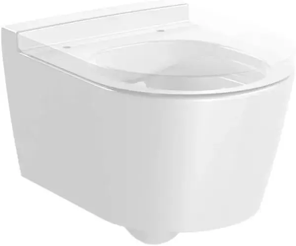 Vas WC Roca Inspira A346528000, suspendat, Rimless, fara capac, Alb