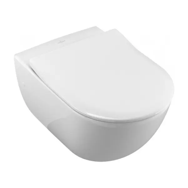 Vas wc suspendat direct flush, cu capac quick release, soft close, Avento, alb, Villeroy Boch