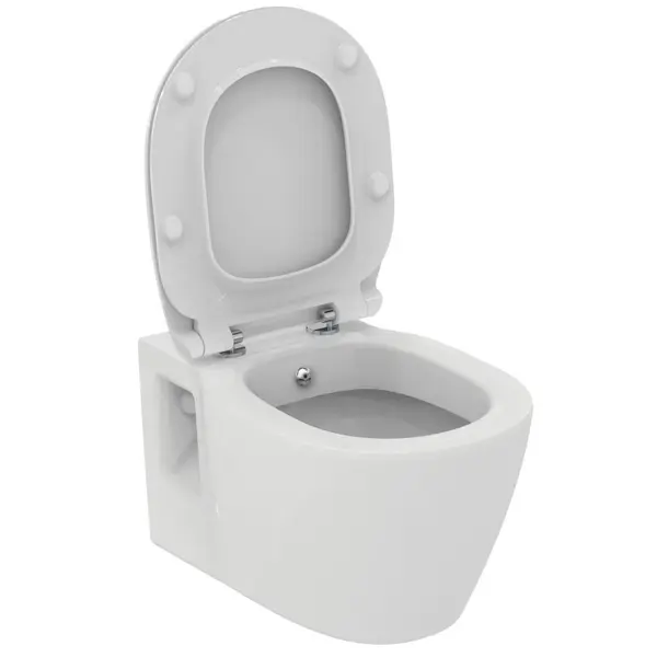 Vas wc suspendat Ideal Standard Connect cu functie bideu alb lucios cu capac inclus