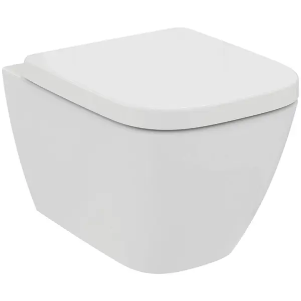 Vas wc suspendat rimless plus Ideal Standard i.life S alb lucios cu capac soft close inclus