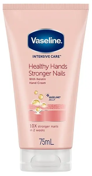 Vaseline Cremă de mâini Healthy Hands Stronger Nails, 75 ml