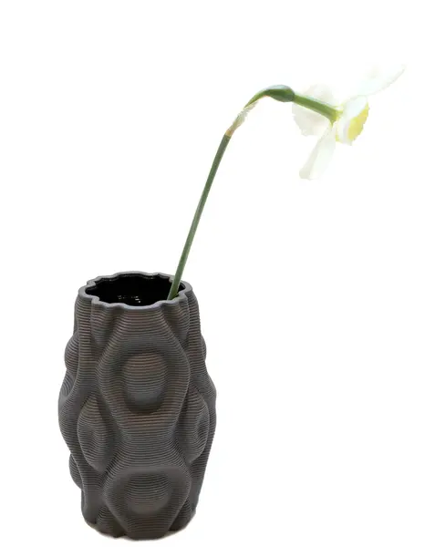 Vaza - Circular sine vase gri mat | Drag and Drop