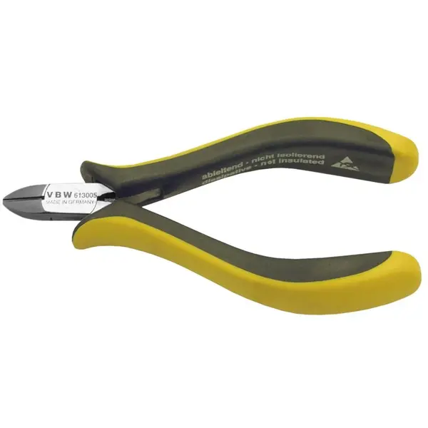 VBW Cleste cu taiere laterala ESD/EPA pentru electronice, 120mm, 1.5mm la HRC 19 si 0.8mm la HRC 48, Galben-Negru