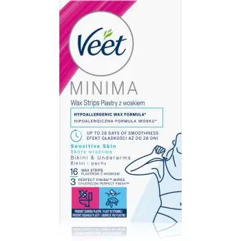 Veet Minima Hypoallergenic benzi depilatoare cu ceară, pentru zona inghinală