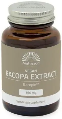Vegan Bacopa Extract, 150 mg, 60 capsule, Mattisson Healthstyle