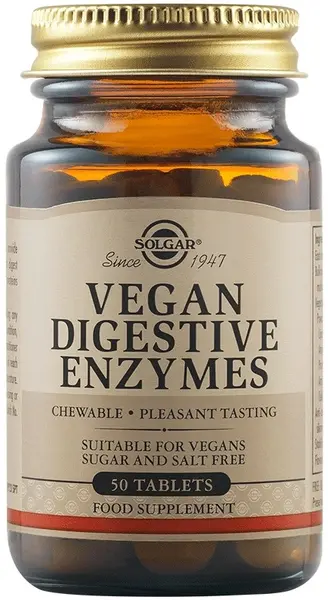 Vegan Digestive Enzymes, 50 tablete, Solgar