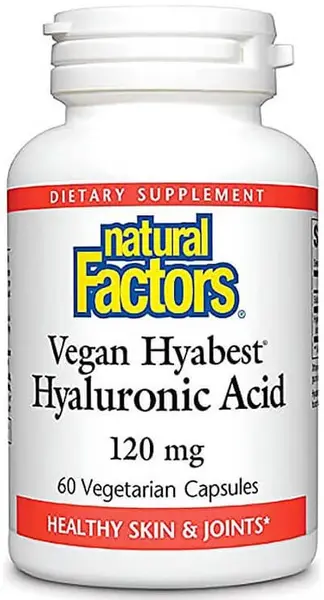 Vegan Hyabest Hyaluronic Acid, 120 mg, 60 capsule, Natural Factors