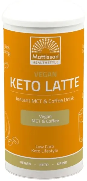 Vegan Keto Latte, migdale, 200 g, Mattisson Healthstyle