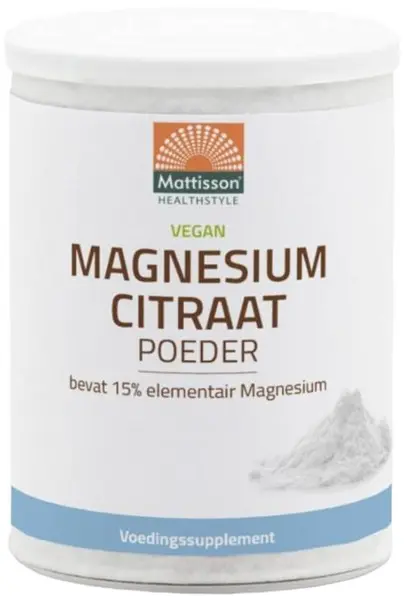 Vegan Magnesium Citrate, 200 g, Mattisson Healthstyle