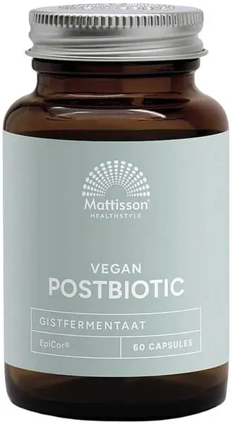 Vegan Postbiotic, 500 mg, 60 capsule, Mattisson Healthstyle