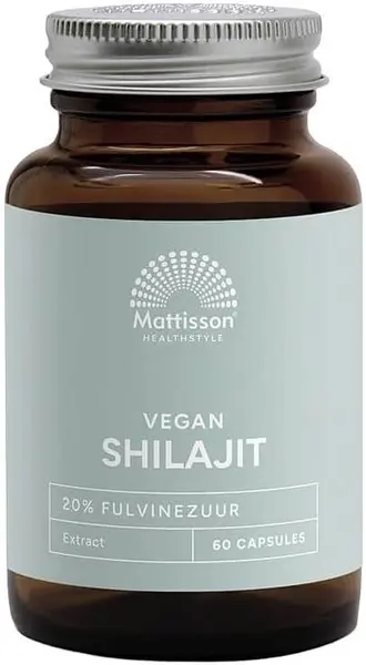 Vegan Shilajit, 400 mg, 60 capsule, Mattisson Healthstyle