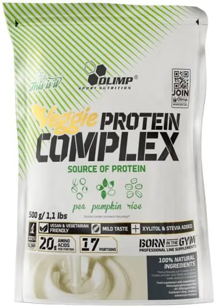 Veggie Protein, fără gust, 500 g, Olimp