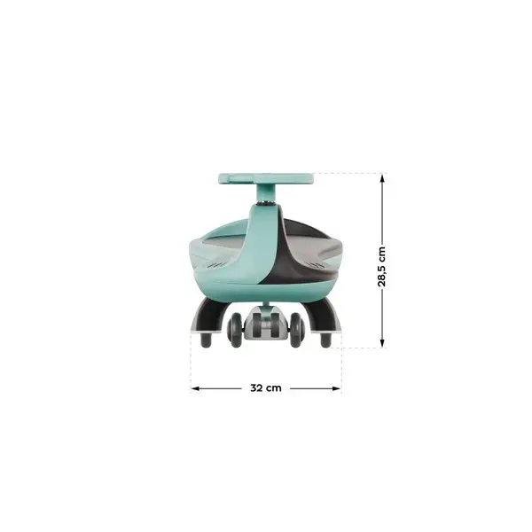 Vehicul copii Plasmacar gravitational Tulano Focus 35 Mint, roti luminoase din cauciuc,scaun ergonomic si spatios, greutate maxima admisa 100 kg