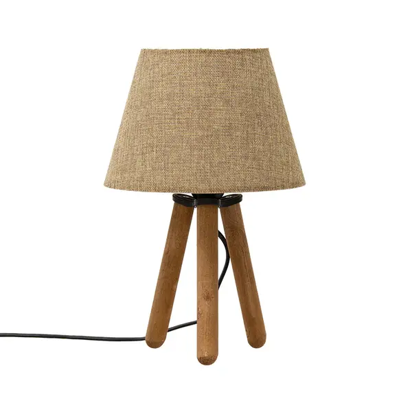 Veioza PWL-1071, natur / nuc, D22x32 cm