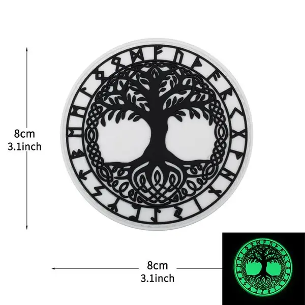 Velcro Patch Copacul Vietii Fosforescent - Default Title