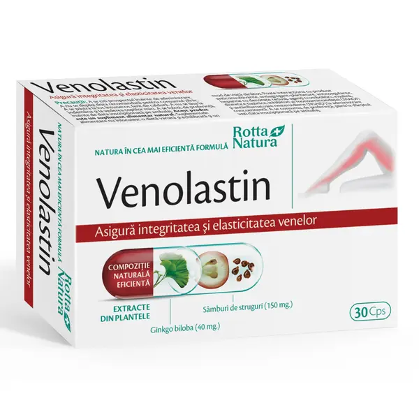 Venolastin, 30 capsule, Rotta Natura