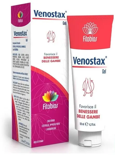 Venostax Gel pentru oboseală, senzație de greutate și picioare umflate, 125 ml, Fitobios