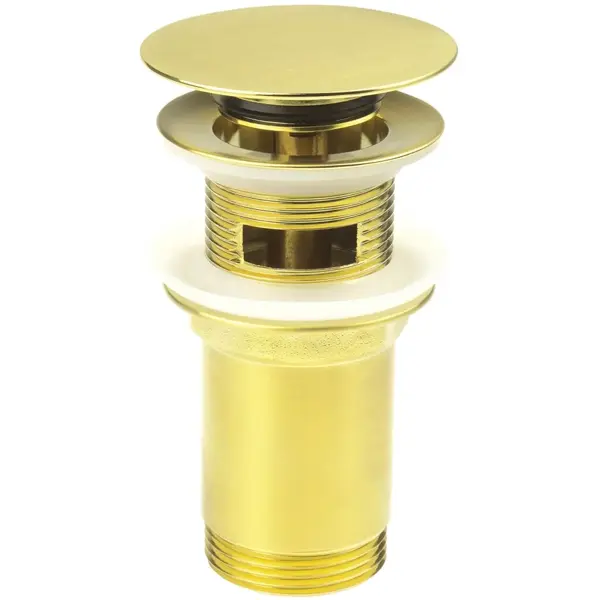 Ventil lavoar baie sau bideu click-clack culoare auriu periat Deante