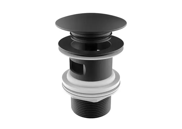 Ventil lavoar/bideu Roca Aqua A5054015NB, universal, push to open, mat, Negru