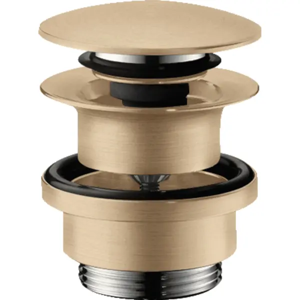 Ventil lavoar bronz periat Push-Open Hansgrohe 50100140