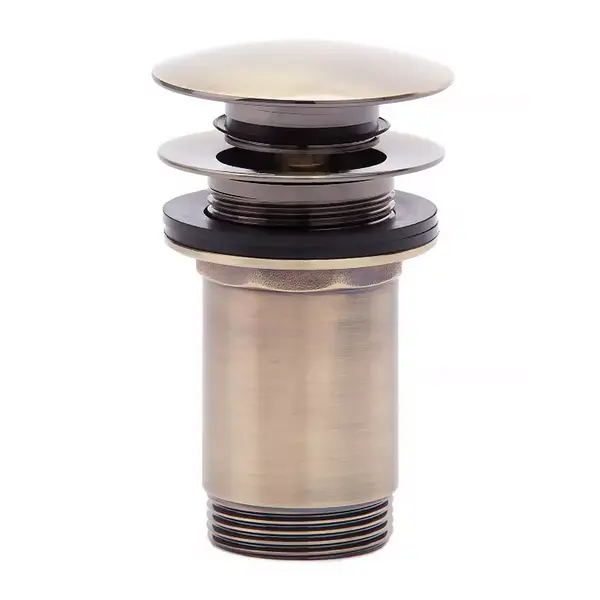 Ventil lavoar click-clack FDesign Kleome cu preaplin, bronz periat