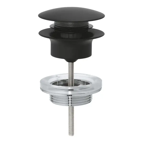 Ventil lavoar push-open Grohe negru mat