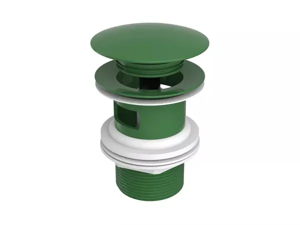 Ventil lavoar Roca Aqua A5054015P2, universal, push to open, lucios, Verde