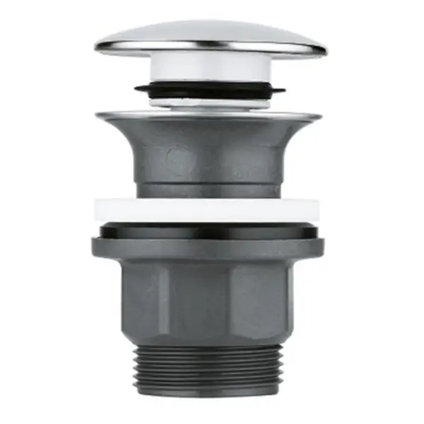Ventil scurgere cu apasare Grohe 40824000, Argintiu