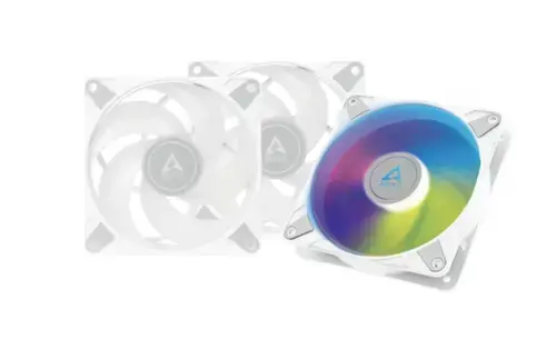 Ventilator Arctic P12 Pro, ARGB LED, 120 mm, 3 bucati (Alb)