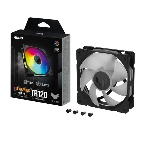 Ventilator ASUS PC TUF Gaming TR120, ASUS, ARGB, 12 x 12 x 2.5 cm, Multicolor