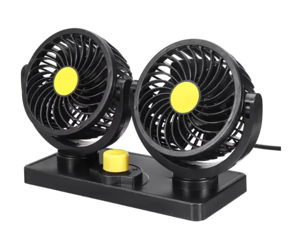 Ventilator auto Andowl Q FS303 dublu 10W cu 2 Trepte de Viteza Rotire 360