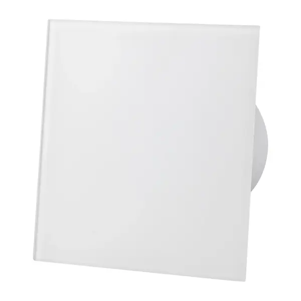 - Ventilator baie dRim Ø100 S, Super Silent, Debit 93 m3/h, Panou sticla schimbabil, clapeta antiretur, Garantie 2 ani, Alb Matt