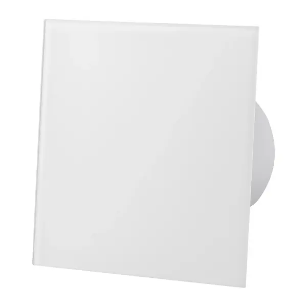 - Ventilator baie dRim Ø100 S, Super Silent, Debit 93 m3/h, Panou sticla schimbabil, clapeta antiretur, Garantie 2 ani, Alb