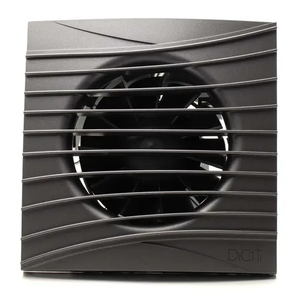 - Ventilator baie SILENT 5C, Super Silent, Clapeta antiretur, Motor Long Life 40000h, Debit 180mc/h, Ø125mm, Dark Gray Metal
